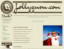 Tablet Screenshot of jollyguru.com